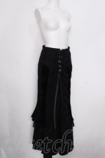 画像3: Ozz On / ベロア切替マーメイドスカート  黒 S-26-10-07-055-OO-SK-HR-ZS (3)
