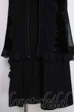 画像5: Ozz On / ベロア切替マーメイドスカート  黒 S-26-10-07-055-OO-SK-HR-ZS (5)