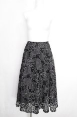 画像1: INGEBORG / レースフラワー配色スカート 11 グレー S-26-10-07-056-LO-SK-HR-ZS (1)