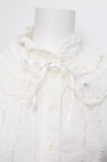画像4: BABY,THE STARS SHINE BRIGHT / バラレーススタンドカラーブラウス  白 S-26-10-07-015-BA-BL-AS-ZS (4)