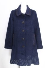 画像1: axes femme / レース襟コート  紺 S-26-10-08-035-AX-CO-AS-ZS (1)
