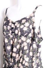 画像3: franche lippee black / チェリー×ドットプリントキャミワンピース FL5 黒 S-26-10-08-043-LO-OP-TE-ZS (3)