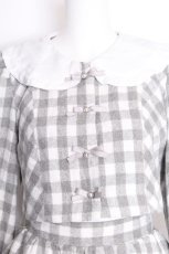 画像3: Honey Cinnamon / ギンガムフリースセットアップ  グレーｘ白 S-26-10-08-045-LO-OP-AS-ZS (3)
