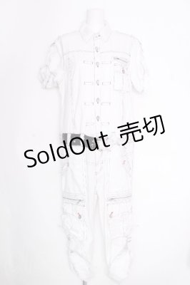 Preview of 半袖つなぎ  白