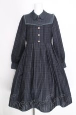 画像1: Amavel / Tarte Fillingクラシカルチェックワンピース  紺 S-26-10-08-051-CA-OP-HR-ZS (1)