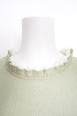 画像3: axes femme / ボリューム刺繍チュールプルオーバー  グリーン S-26-10-08-005-AX-TO-AS-ZS (3)