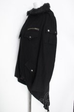 画像3: BPN FOR MEN / ファー付きフード燕尾コート  黒 S-26-10-08-1031-GO-CO-AS-ZS (3)