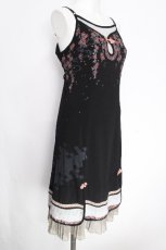 画像3: Ozz oneste / 桜刺繍チャイナキャミワンピース  黒 S-26-10-08-1038-OO-OP-TE-ZS (3)