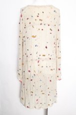 画像2: Cherir la femme / 海の仲間 刺繍ワンピース FL5 ベージュ S-26-10-08-1045-LO-OP-TE-ZS (2)