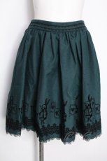 画像1: axes femme / うさぎフロッキースカート  グリーン S-26-10-08-1057-AX-SK-HR-ZS (1)