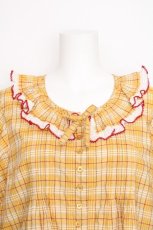 画像3: PINK HOUSE / オリジナルチェックブラウス  イエロー S-26-10-08-1008-LO-BL-TE-ZS (3)