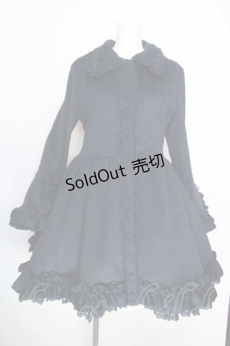 画像3: ATELIER PIERROT / ケープ付きコート  紺 S-26-10-08-1027-EL-CO-AS-ZS (3)