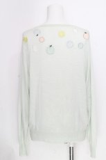 画像2: Franche Lippee / りんごアップリケニット FL5 ミント S-26-10-08-017-LO-TO-HR-ZS (2)