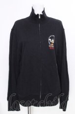 画像1: Deorart / スカルプリントトラックジャケット  黒 S-26-10-08-022-PU-TO-HR-ZS (1)