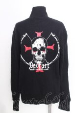 画像2: Deorart / スカルプリントトラックジャケット  黒 S-26-10-08-022-PU-TO-HR-ZS (2)
