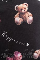 画像4: CHIP CLIP / くまプリントTシャツ  黒 S-26-10-12-029-LO-TO-HR-ZS (4)