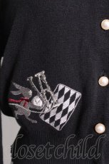 画像4: Amavel / 不思議なうさぎの懐中時計カーディガン  黒 S-26-10-12-030-CA-TO-AS-ZS (4)