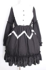 画像1: LOLITA / フリルワンピース  黒ｘ白 S-26-10-12-038-LO-OP-HR-ZS (1)