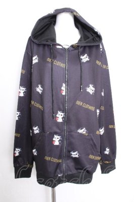Preview of 転写ジップパーカー  黒