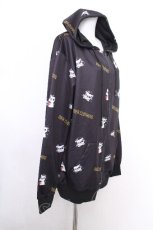 画像2: NieR Clothing / 転写ジップパーカー  黒 S-26-10-12-043-PU-BL-HR-ZS (2)
