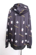 画像3: NieR Clothing / 転写ジップパーカー  黒 S-26-10-12-043-PU-BL-HR-ZS (3)