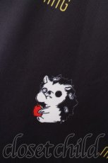 画像4: NieR Clothing / 転写ジップパーカー  黒 S-26-10-12-043-PU-BL-HR-ZS (4)