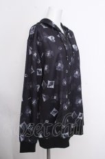 画像3: NieR Clothing / 転写ジップパーカー  黒 S-26-10-12-1024-PU-BL-HR-ZS (3)