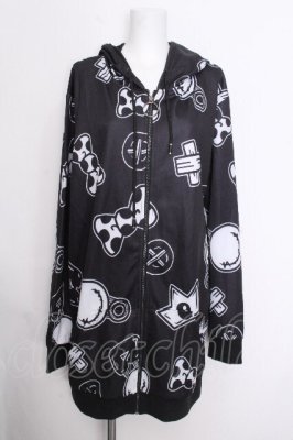 Preview of 転写ジップパーカー  黒