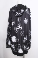 画像2: NieR Clothing / 転写ジップパーカー  黒 S-26-10-12-1025-PU-BL-HR-ZS (2)