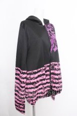 画像3: PUTUMAYO / チェシャ猫パーカ-  黒ｘピンク S-26-10-12-1033-PT-TO-HR-ZS (3)