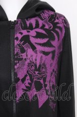 画像4: PUTUMAYO / チェシャ猫パーカ-  黒ｘピンク S-26-10-12-1033-PT-TO-HR-ZS (4)
