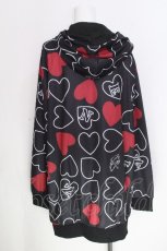 画像2: NieR Clothing / 転写ジップパーカー  黒 S-26-10-12-1034-PU-BL-HR-ZS (2)