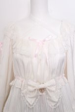 画像3: BABY,THE STARS SHINE BRIGHT / 小さな子猫のLunaria ストライプワンピース  アイボリー S-26-10-12-1037-BA-OP-HR-ZS (3)