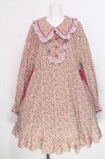 画像1: MILK / Sweet Honey Dress  ピンクフラワー S-26-10-12-1042-ML-OP-HR-ZS (1)