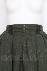 画像4: axes femme / プレゼントBOX柄ミドルスカート  カーキ S-26-10-12-1052-AX-SK-AS-ZS (4)