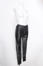 画像3: NieR Clothing / レギンス  黒 S-26-10-12-1059-PU-PA-AS-ZS (3)