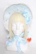 画像2: BABY,THE STARS SHINE BRIGHT / Twinkle Cinderellaボンネット  サックス S-26-10-12-1007-BA-AC-HR-ZS (2)
