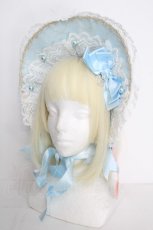 画像1: BABY,THE STARS SHINE BRIGHT / Twinkle Cinderellaボンネット  サックス S-26-10-12-1007-BA-AC-HR-ZS (1)
