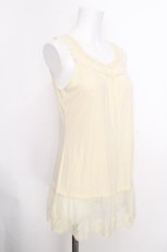 画像3: axes femme / 裾レースホルター付きタンクトップ  オフ S-26-10-12-1014-AX-TO-AS-ZS (3)