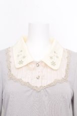 画像4: axes femme / 雪の結晶キラキラプルオーバー  サックス S-26-10-12-1015-AX-TO-AS-ZS (4)