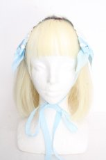 画像2: BABY,THE STARS SHINE BRIGHT / Creamy Ribbonヘッドドレス  サックス S-26-10-12-1003-BA-AC-HR-ZS (2)