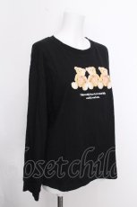 画像3: CHIP CLIP / くまプリントTシャツ  黒 S-26-10-12-1021-LO-TO-HR-ZS (3)