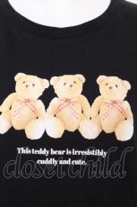 画像4: CHIP CLIP / くまプリントTシャツ  黒 S-26-10-12-1021-LO-TO-HR-ZS (4)
