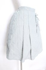 画像2: axes femme POETIQUE / ストライプリボンスカート  グリーン S-26-10-12-050-AX-SK-AS-ZS (2)