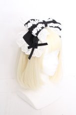 画像2: Chalmiere / ガーリーリボンカチューシャ  黒 S-26-10-12-008-AX-AC-AS-ZS (2)
