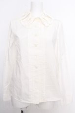 画像1: Jane Marple / リボンカラーブラウス  白 S-26-10-12-020-JM-BL-AS-ZS (1)