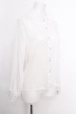 画像2: LOLITA / シアーブラウス  白 S-26-10-12-022-LO-BL-HR-ZS (2)