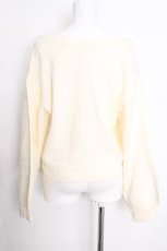 画像3: axes femme / パールボタンニットカーディガン  オフ S-26-10-12-023-AX-TO-AS-ZS (3)