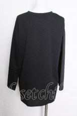 画像3: NieR Clothing / バラ刺繍カットソー  黒ｘ青 S-26-10-13-033-PU-TO-HR-ZS (3)