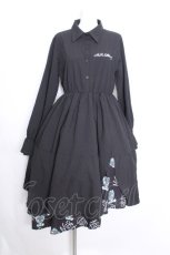 画像1: NieR Clothing / 2枚仕立て FLARE LONG DRESS【シエル】ワンピース  黒 S-26-10-13-042-PU-OP-HR-ZS (1)